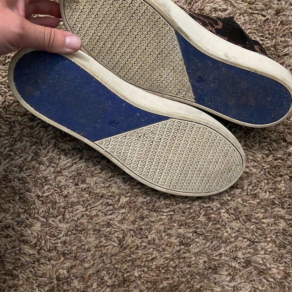 Rothy’s Wildcat Chelsea knit Leopard Sneakers Size 8 - Picture 3 of 4